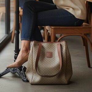 Vintage Celine Macadam Tote Bag Triomphe